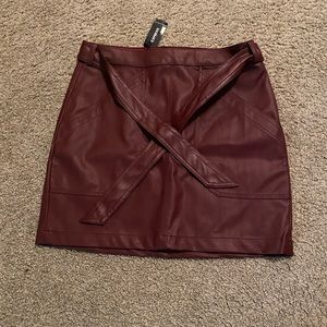 Express Leather Skirt